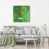 지클레 그림 액자 76x76cm - 클림트, 꽃이 있는 농장정원