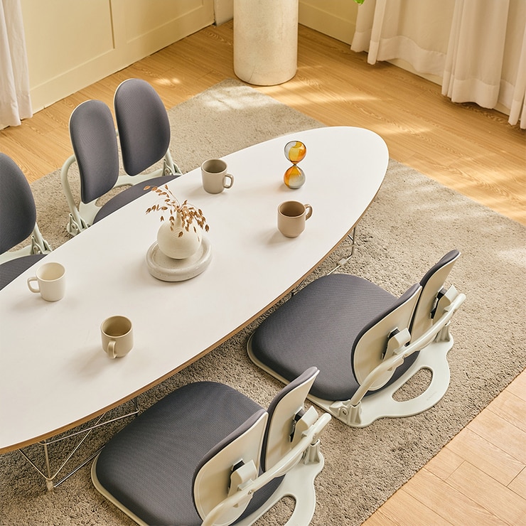 듀오백 패브릭 좌식 의자