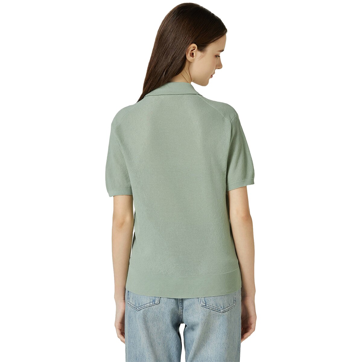 리디아 바인 여성 반소매 폴로 니트 - 민트, M