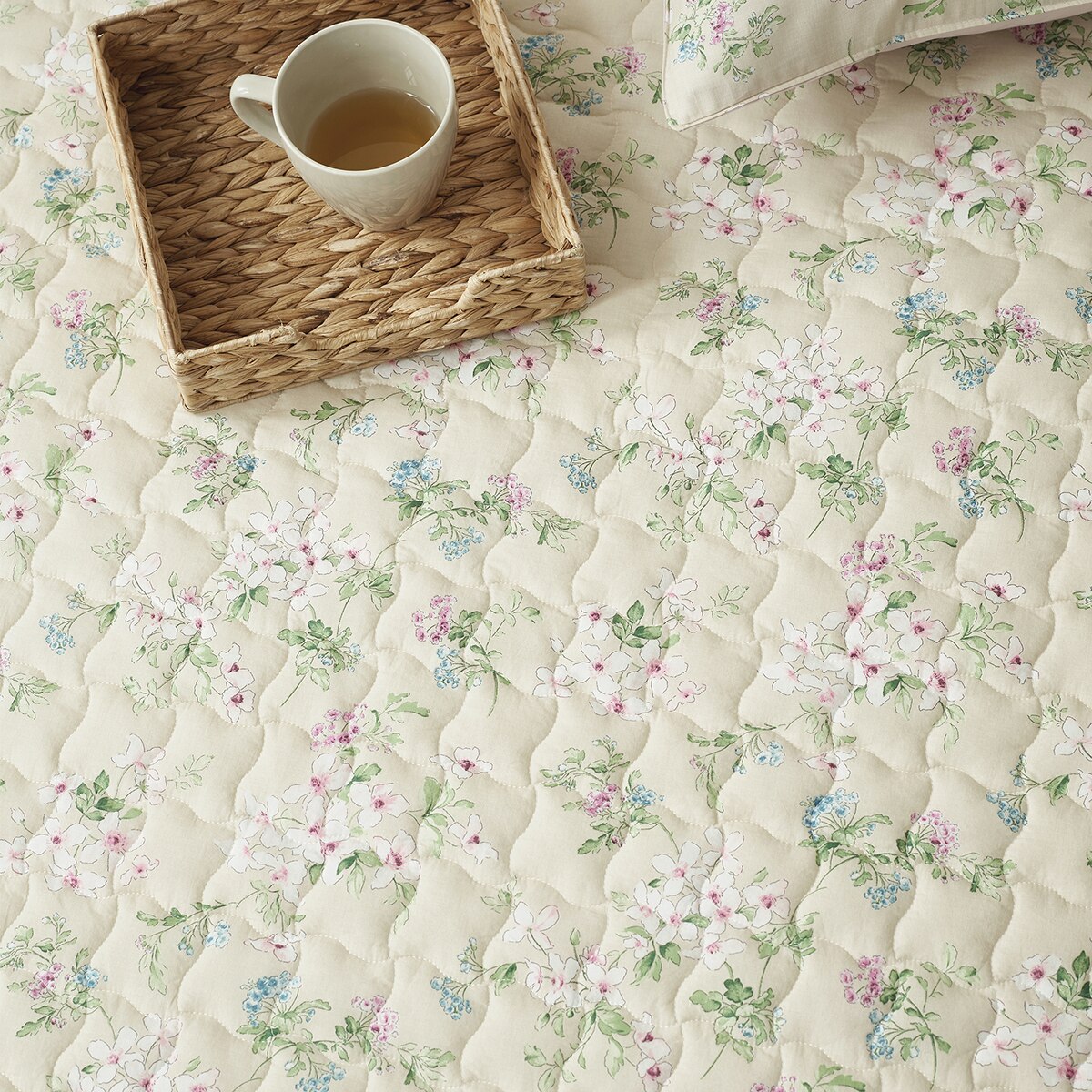 에이프릴앳홈 순면 누빔 워싱 면 요 - 싱글, 플라워(플로르)