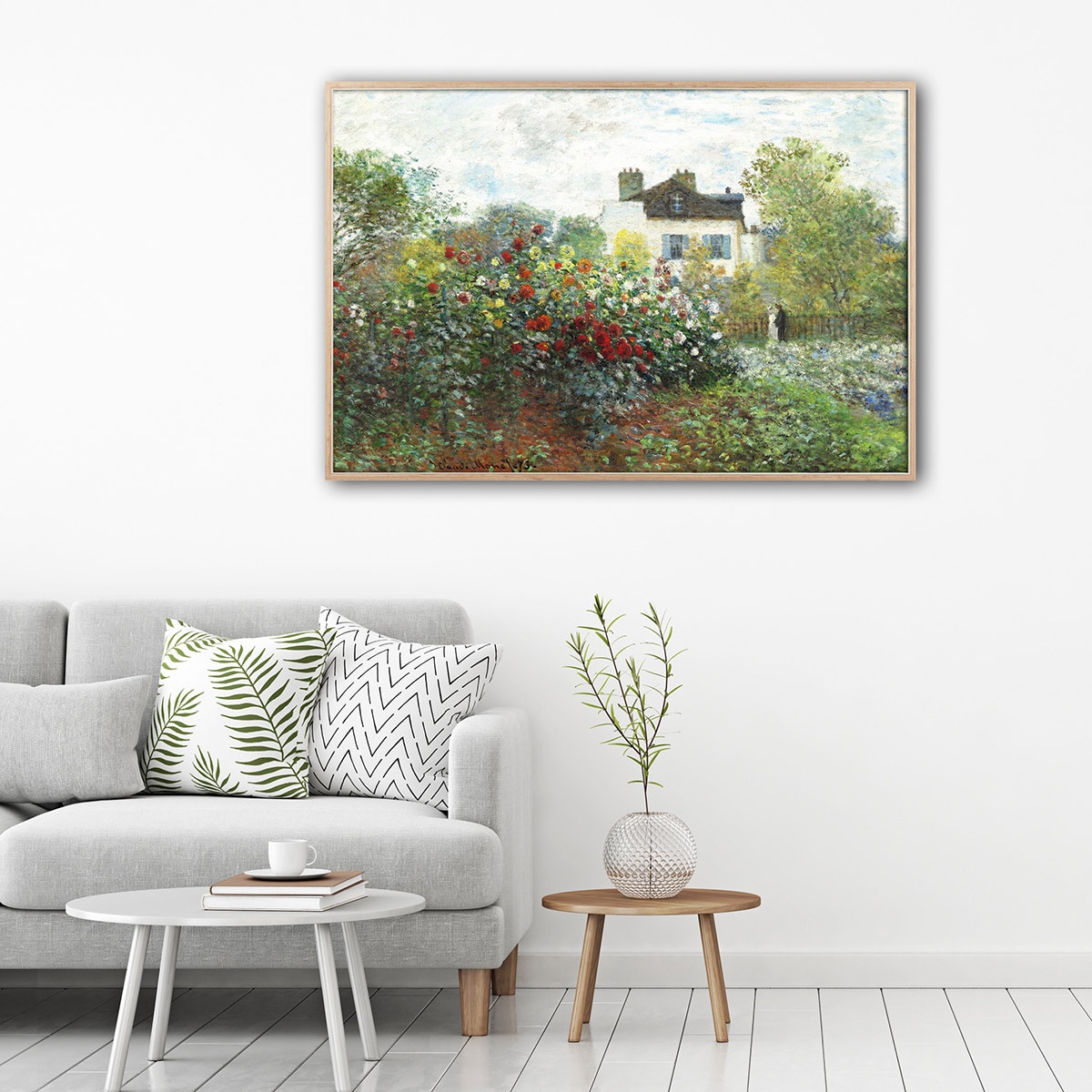 지클레 그림 액자 91x61cm - 모네, 화가의 정원