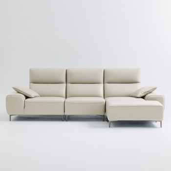 UND NA17 전체 천연 이태리 슈렁큰통가죽 4인 소파+보조스툴