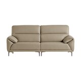 다우닝 데이지 전체 천연가죽 소파 3인 - 뉴베이지