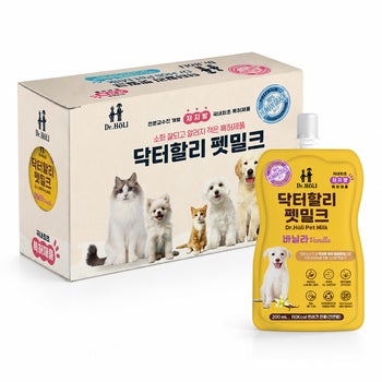 닥터할리 펫밀크 바닐라 200ml x 10 /최소 구매 2