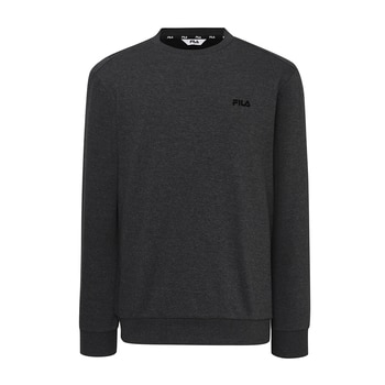 휠라 골프 남성 긴소매 융기모 크루넥