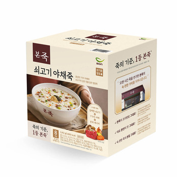 본죽 쇠고기 야채죽 300g x 8 / 최소구매 2