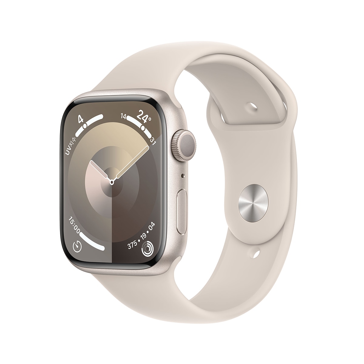 Apple Watch S9 45mm GPS STL/STL 스포츠 밴드 - S/M