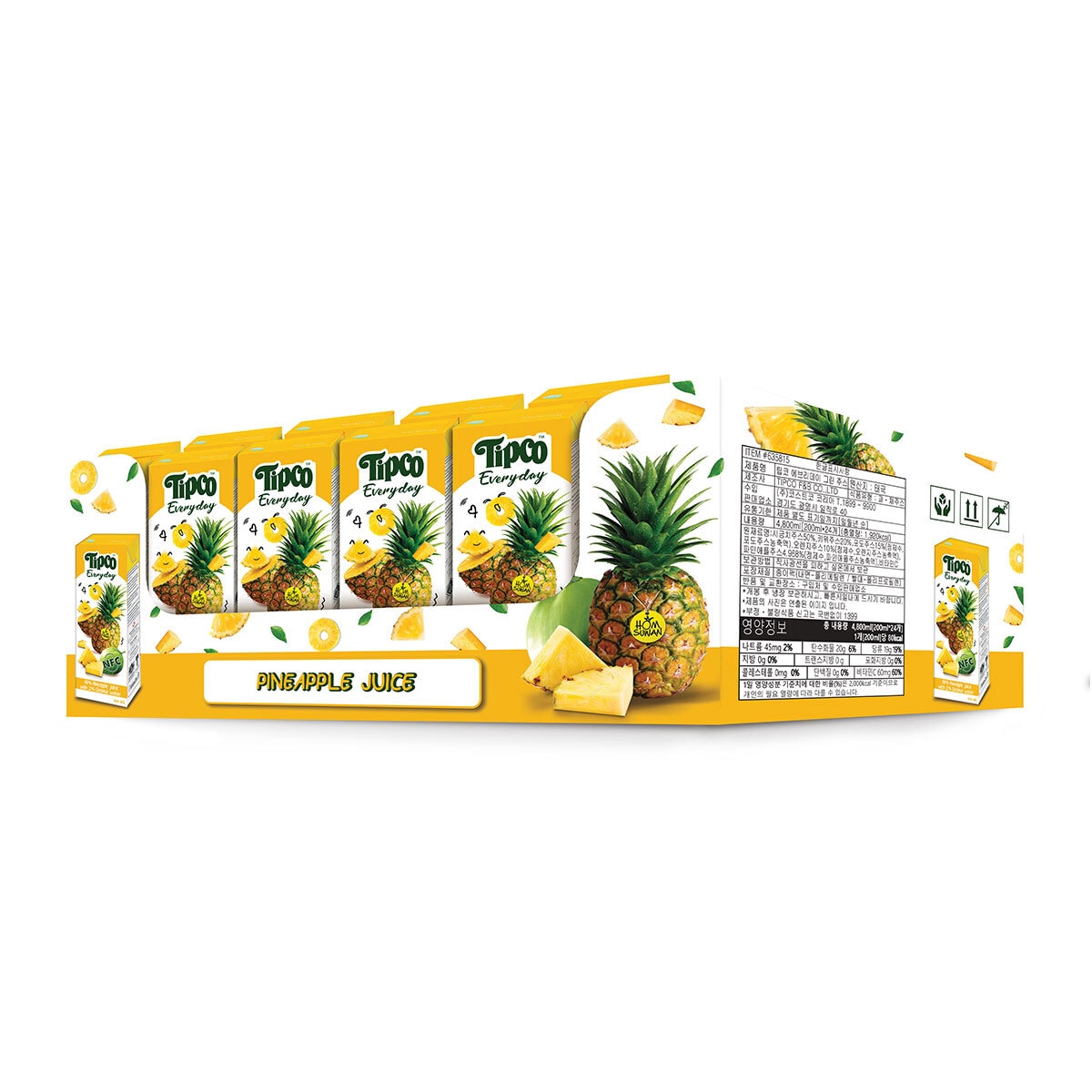 Tipco 파인애플착즙주스200ml x 24