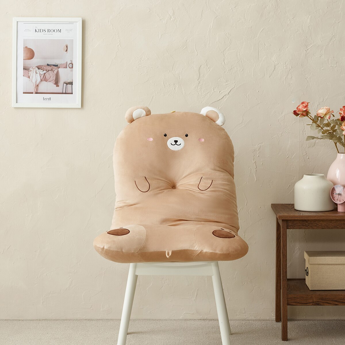 루마인 홈 동물 플로어 쿠션 - 곰