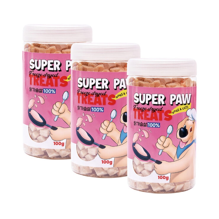 Super Paw Freeze Dried Treat Chicken 100g x 3 771217