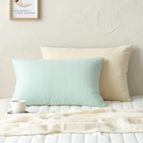 April At Home 80수 고밀도면 양면베개커버 2P 50 x 70cm - 민트+베이지