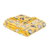 Peanuts 벨벳 담요 152 x 177cm - 옐로우