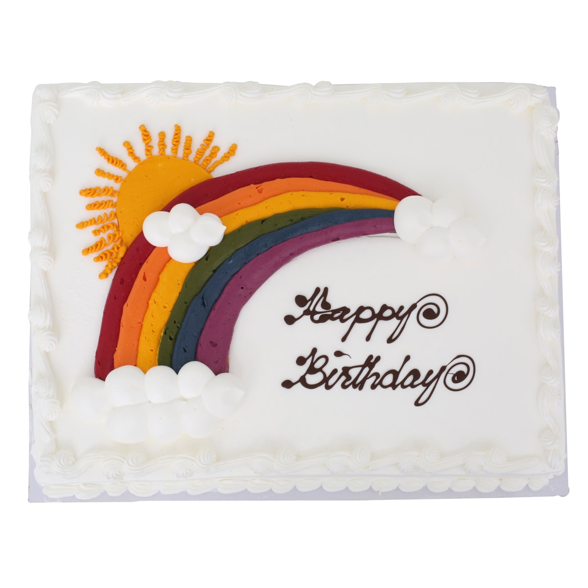 화이트 하프시트케이크 - 레인보우 화이트 하프시트케이크 - 레인보우