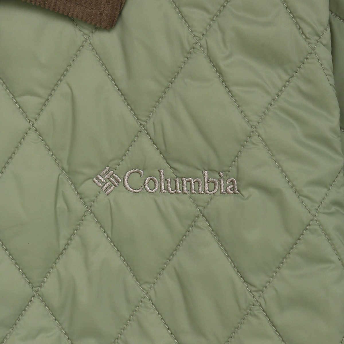 컬럼비아 여성 퀼팅 재킷 - 라이트 카키, XL