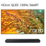 삼성 QLED TV KQ65QD80AFXKR 163cm (65) + S50B - 벽걸이형