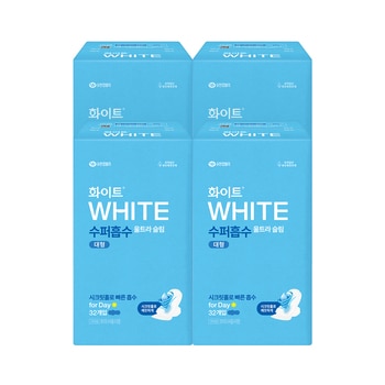 화이트 수퍼흡수 대형 32개 x 4팩