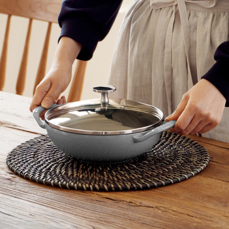 마리슈타이거 미니 웍 20CM (유리뚜껑)