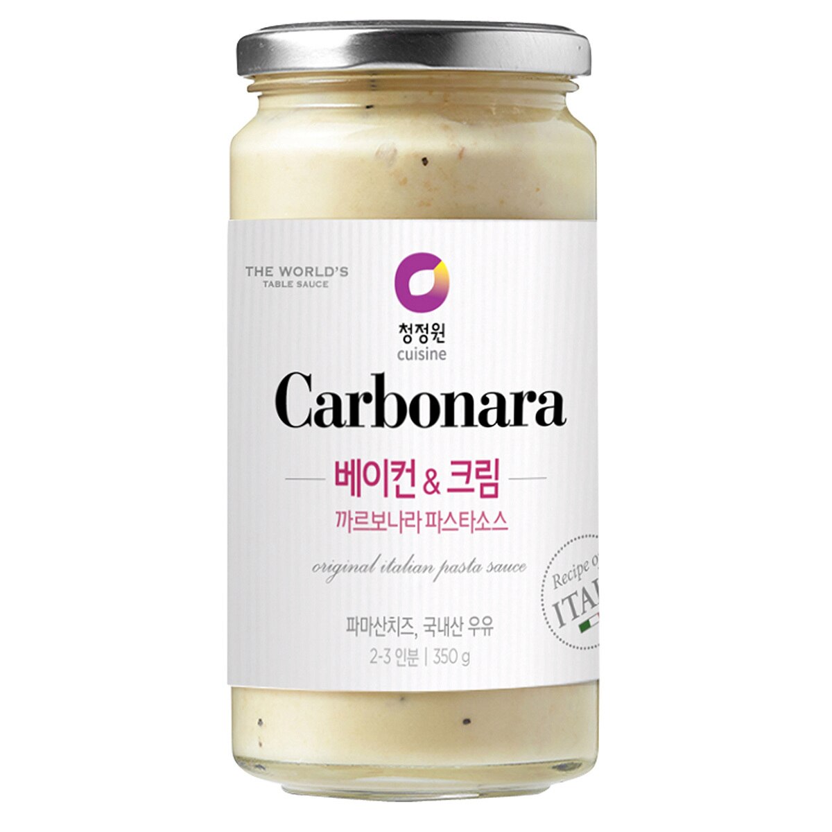 청정원 프리미엄 파스타소스 3개입 - 까르보나라 350g x 3