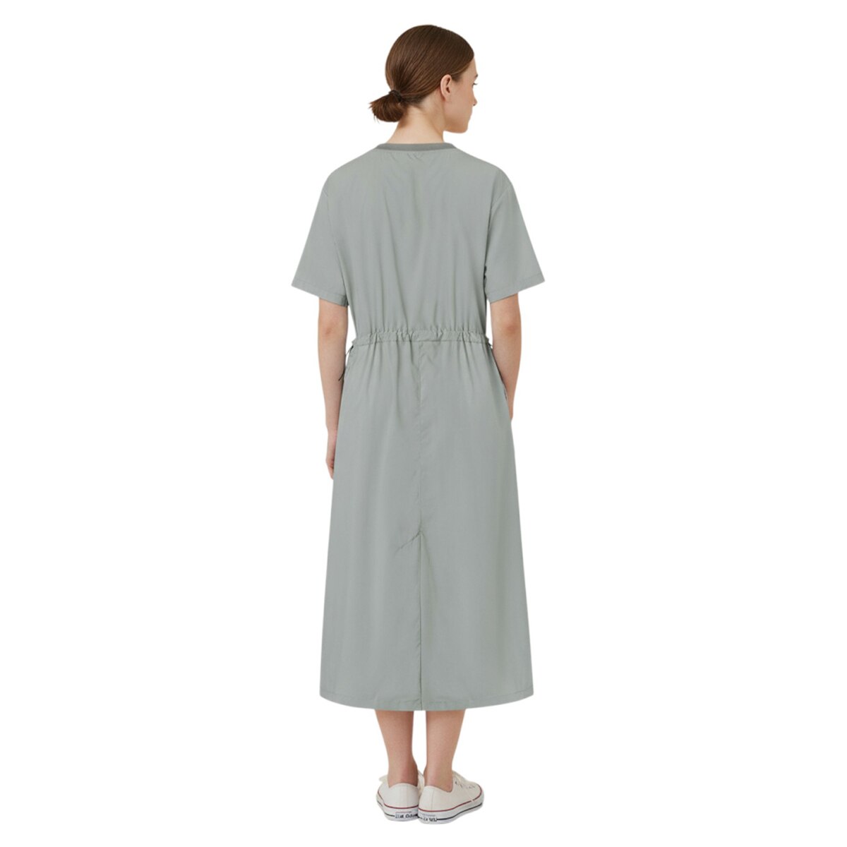 네파 여성 우븐 롱 원피스 - 소프트 카키, L