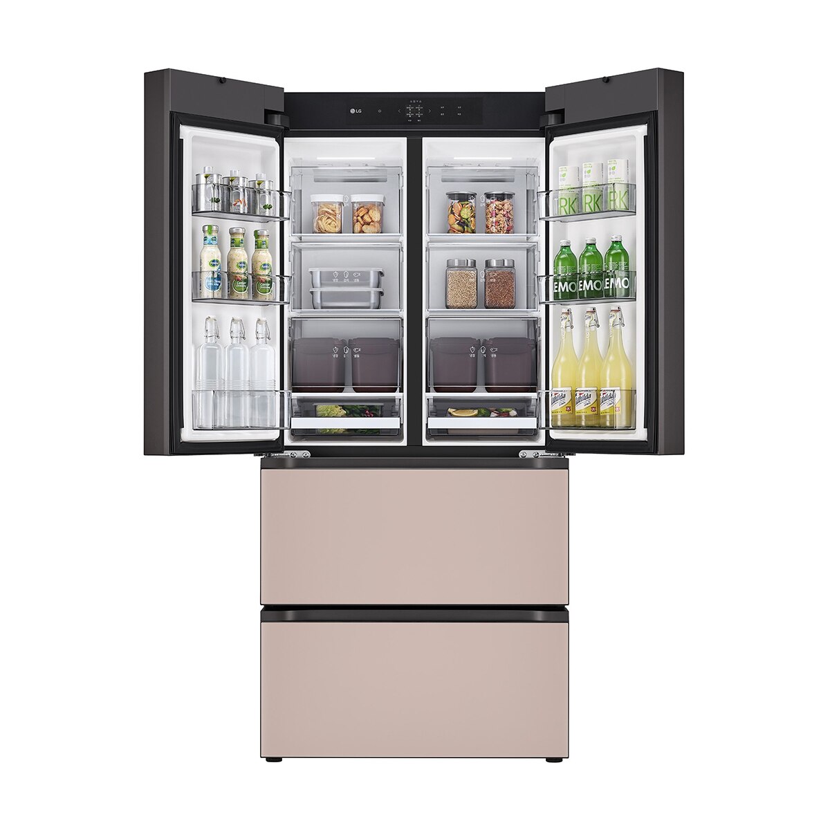 엘지 디오스 AI 오브제컬렉션 김치톡톡 491L- 글라스 토프아몬드