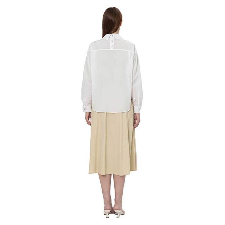 비지트 인 뉴욕 여성 셔츠형 점퍼 - 화이트, S/M