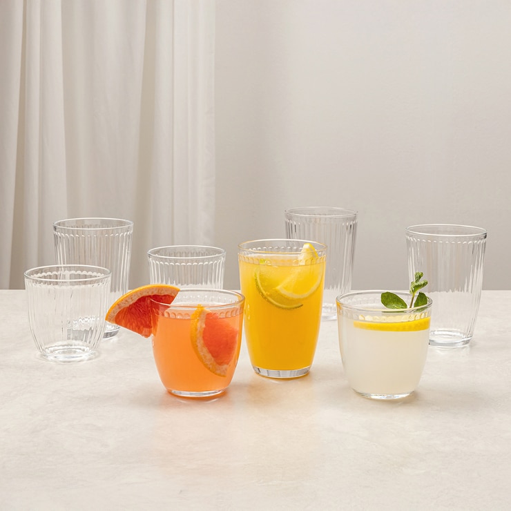 메종오브제 몬즈 플리츠 글라스270+380ml 8P