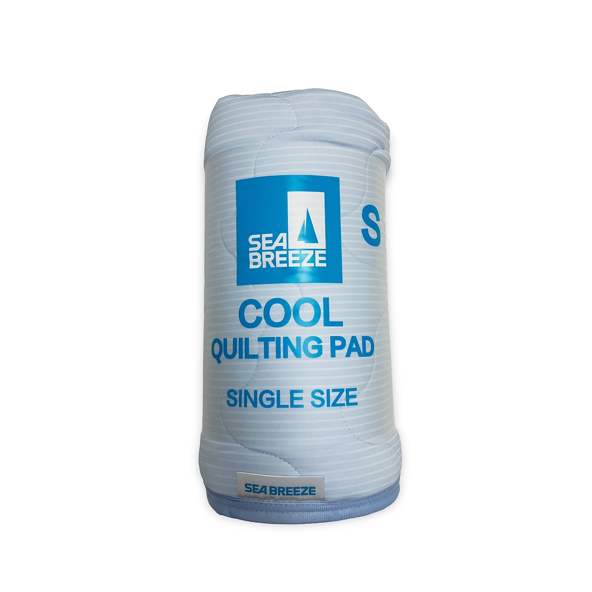 SEABREEZE 쿨 퀼팅 패드 - 싱글, 라이트블루