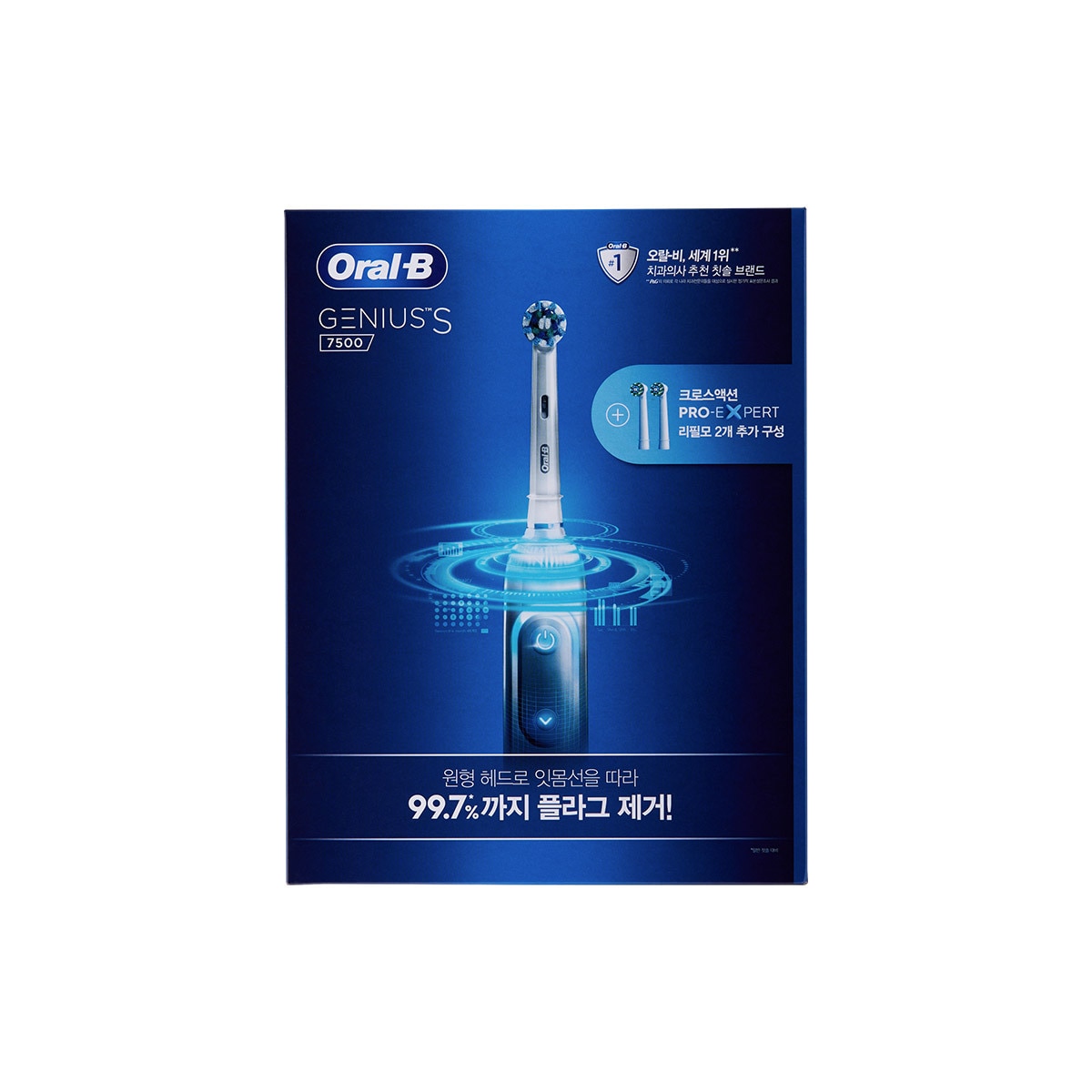 오랄비 전동 칫솔 지니어스 S7500