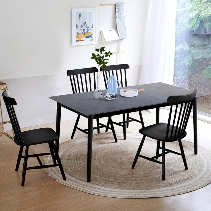 리비니아 TOTO 포세린 세라믹 4인 식탁세트