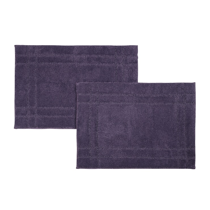 Welspun 멜란지 욕실 매트 2P - 퍼플 Welspun 멜란지 욕실 매트 2P - 퍼플