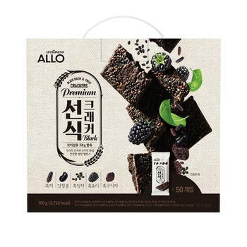 Allo 선식 크래커 블랙 700g / 14g x 50 Allo 선식 크래커 블랙 700g / 14g x 50