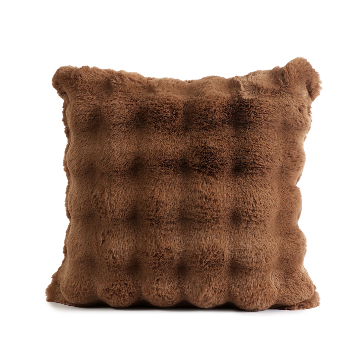 House & Home 인조 퍼 데코 쿠션 50x50cm - 브라운 House & Home 인조 퍼 데코 쿠션 50x50cm - 브라운
