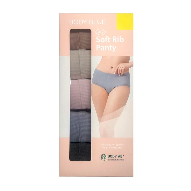 바디블루 여성 팬티 세트 5P - 골지, 105 바디블루 여성 팬티 세트 5P - 골지, 105