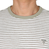 게스 남성 반소매 슬럽 티셔츠 - 라이트카키
