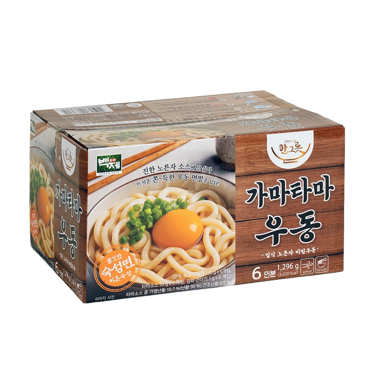 백제 가마타마우동 216g x 6 백제 가마타마우동 216g x 6