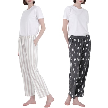 비비안 여성 스판 라운지 바지 2PK