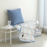 오리고 면 시어서커 담요 100 x 150cm - 아이보리