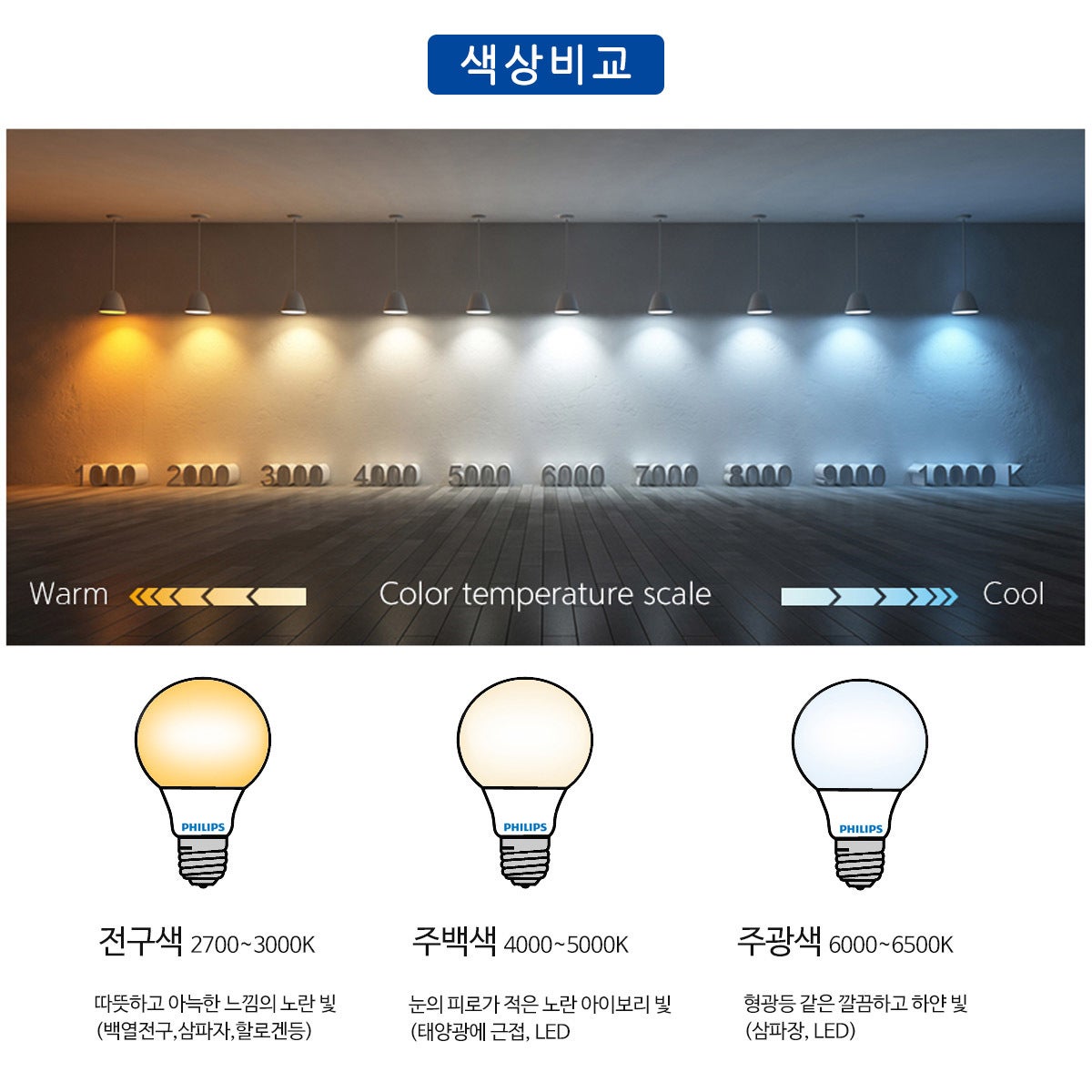 필립스 LED 전구 12W 5개입, 주광색 | 코스트코 코리아