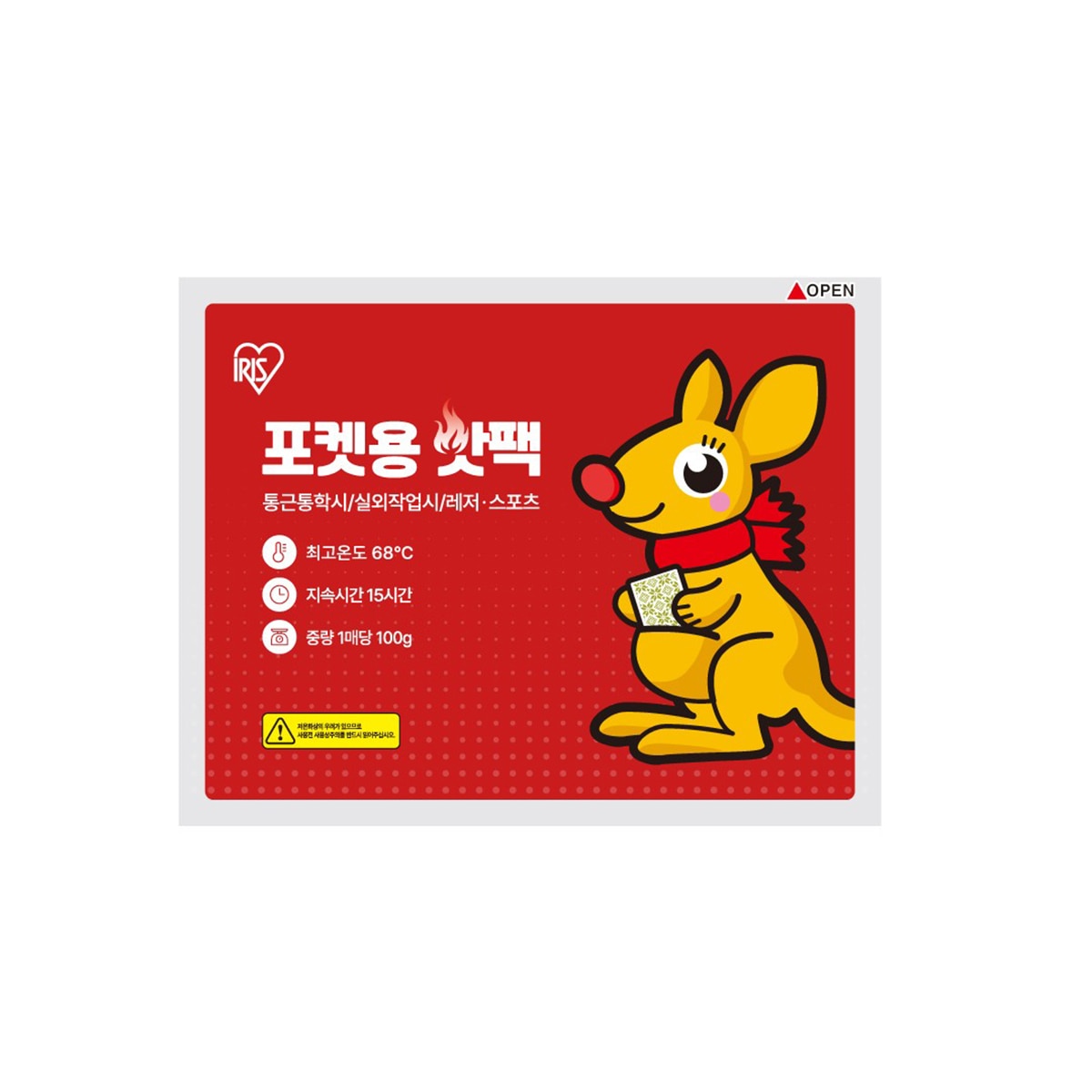 아이리스 포켓용핫팩 100g x 60 x 88개