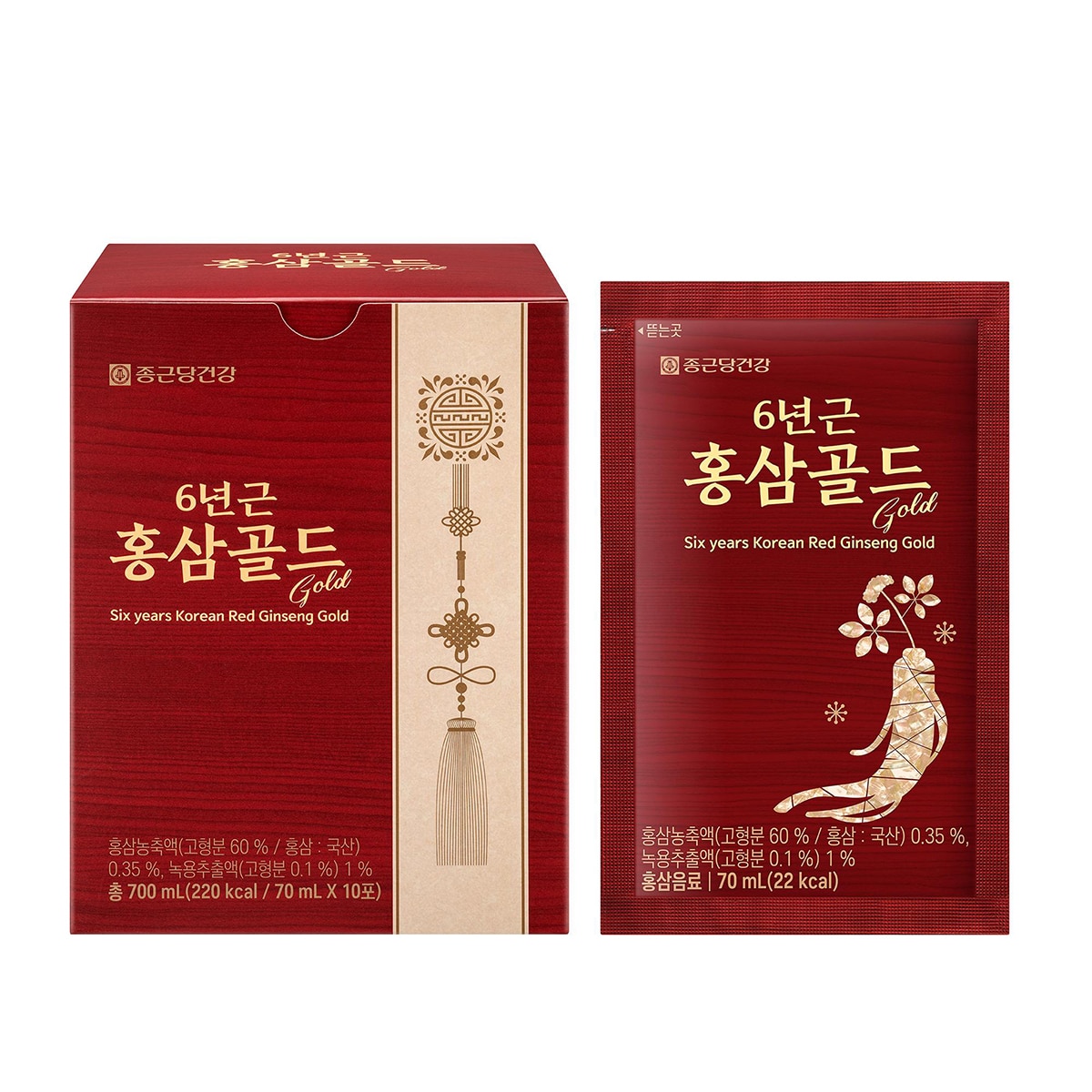 종근당건강 6년근 홍삼골드70ml x 30포x 2세트