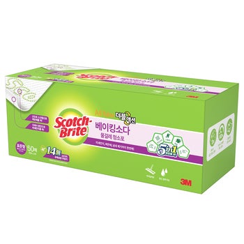 스카치 브라이트 베이킹소다 물걸레 청소포 50매 스카치 브라이트 베이킹소다 물걸레 청소포 50매