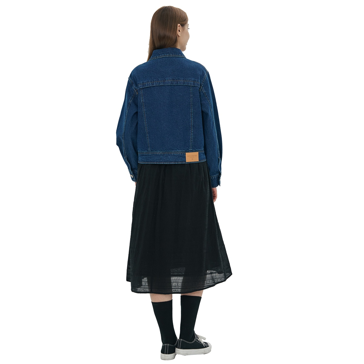 비지트 인 뉴욕 여성 데님 재킷 - 미디엄 인디고, L