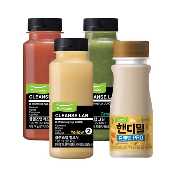 풀무원녹즙디워밍업주스190mlx18 +핸디밀프로틴150mlx3
