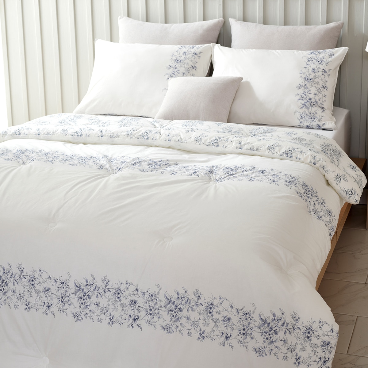 박홍근홈패션 고밀도 면 프린트 차렵이불 - 퀸, 화이트 박홍근홈패션 고밀도 면 프린트 차렵이불 - 퀸, 화이트