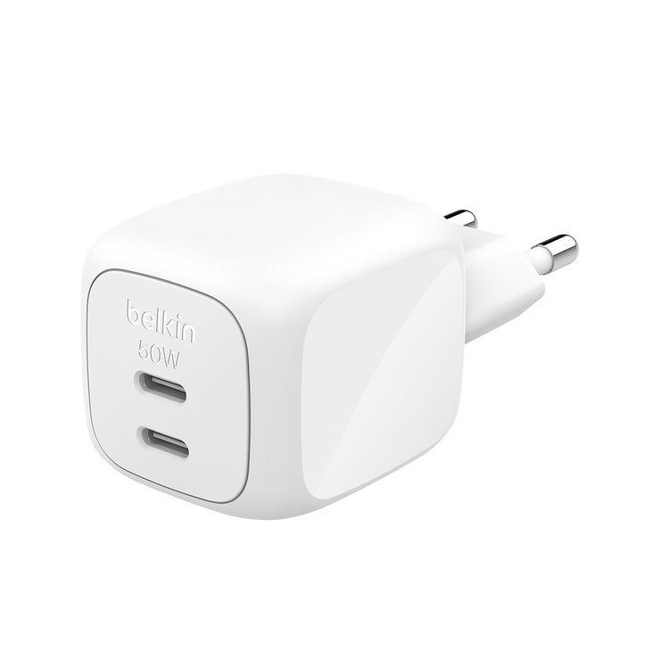 Belkin 50W Dual C Type GaN ZSP Charger + Cable