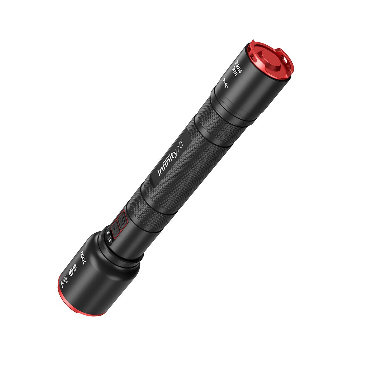 Infinity X1 7000루멘 듀얼파워 LED 손전등