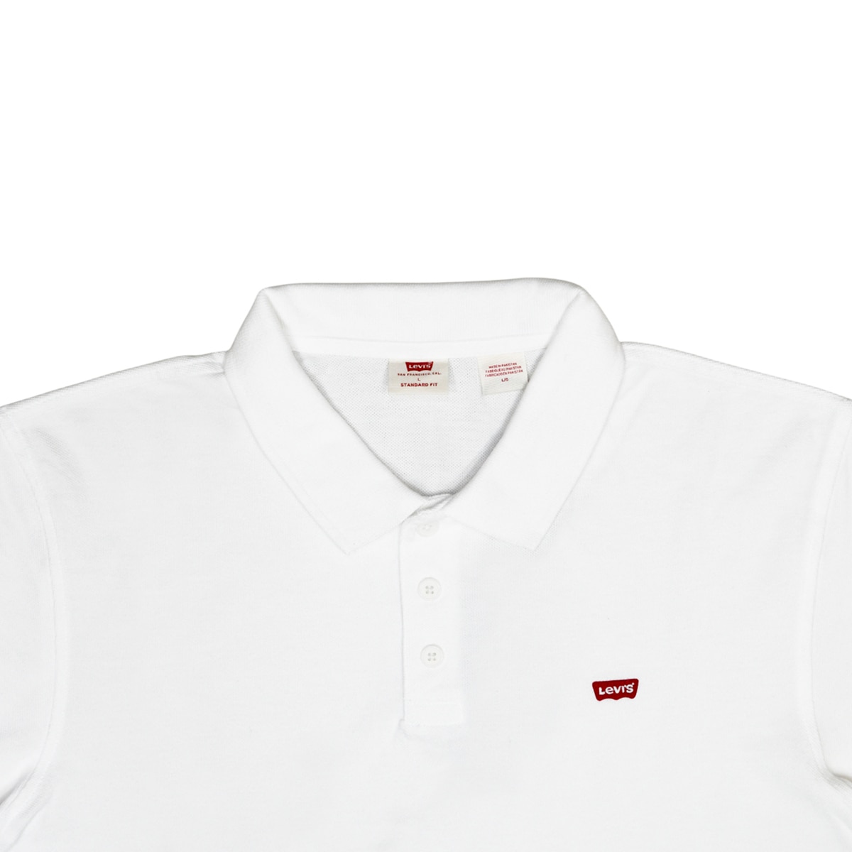 리바이스 남성 반소매 폴로 - 화이트, 95