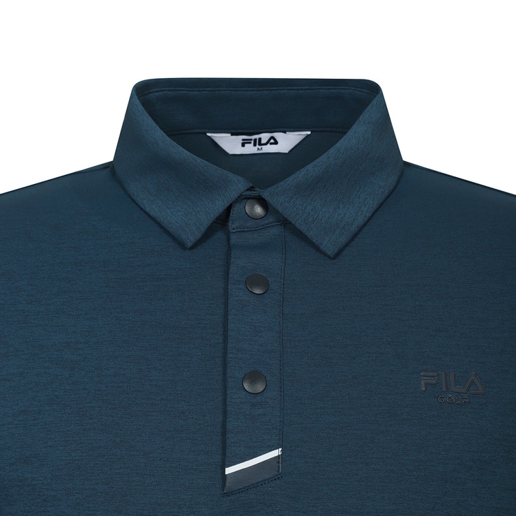 휠라 골프 남성 반팔 폴로티 - 다크블루, XXL
