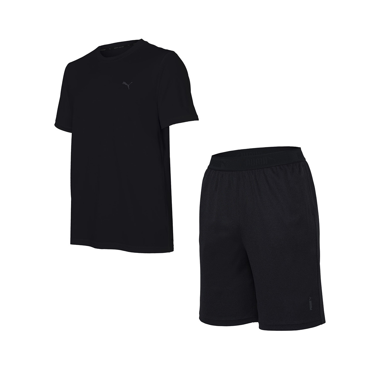 푸마 남성 홈웨어 세트 - 블랙/블랙, XL