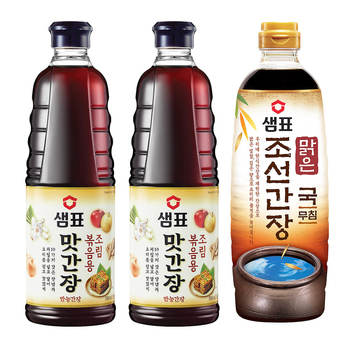 샘표 맛간장 930ml x 2 + 맑은 조선간장 930ml 샘표 맛간장 930ml x 2 + 맑은 조선간장 930ml